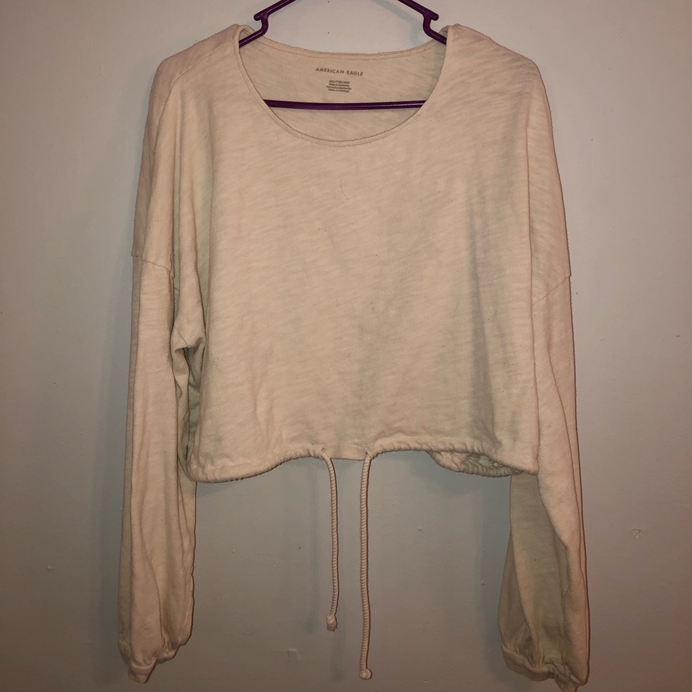 American Eagle Long Sleeve Crop Top